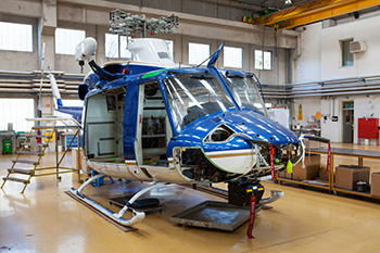 Helicopter under construction